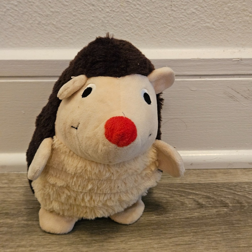 KONG Layerz Hedgehog Plush Dog Toy Featuring A Distinct Red Nose